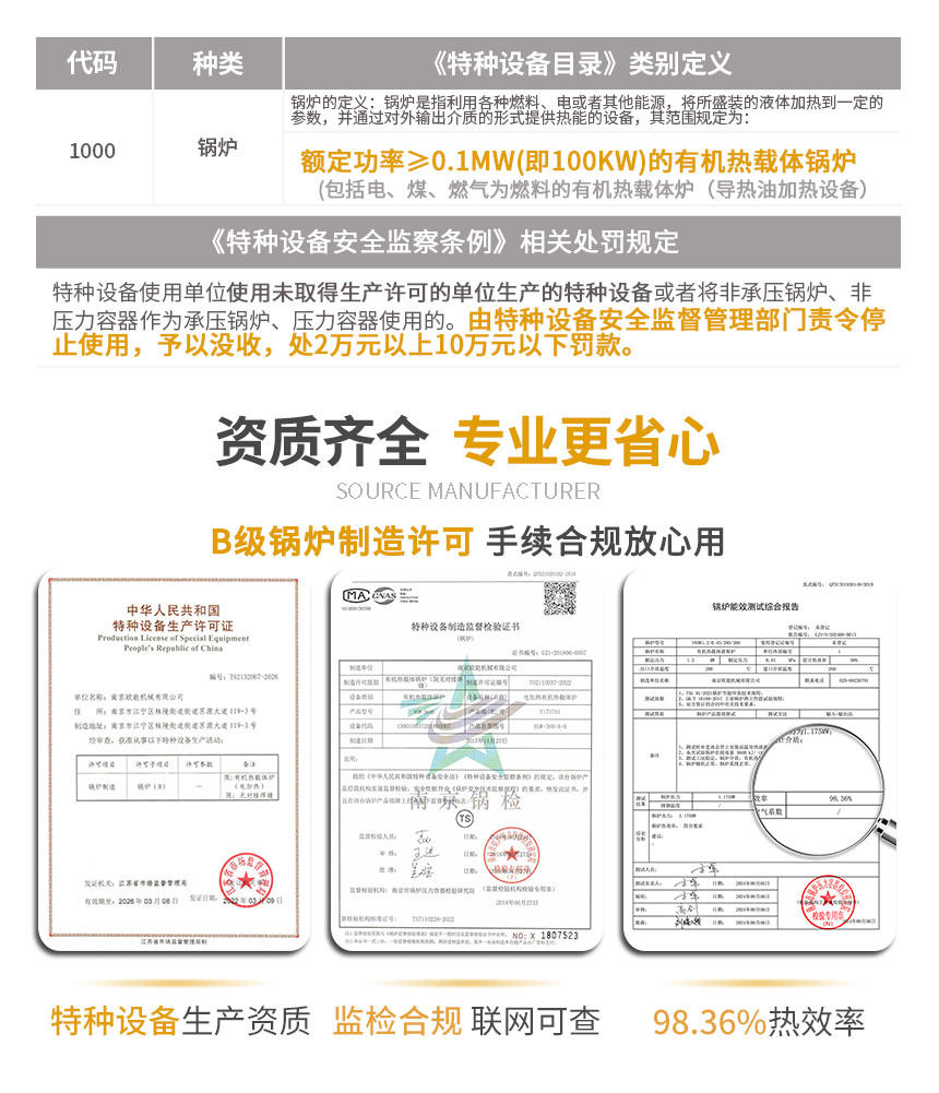 120KW電加熱導(dǎo)熱油爐資質(zhì)